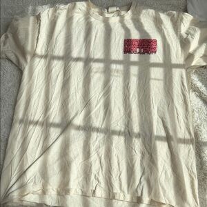 Cream Graphic Tee with Pink "Kindness Matters" Chest Print